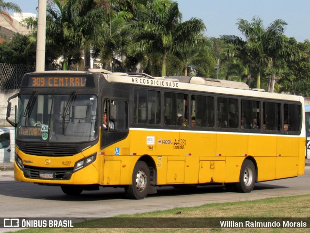 Real Auto Ônibus A41281 na cidade de Rio de Janeiro, Rio de Janeiro, Brasil, por Willian Raimundo Morais. ID da foto: 11688247.