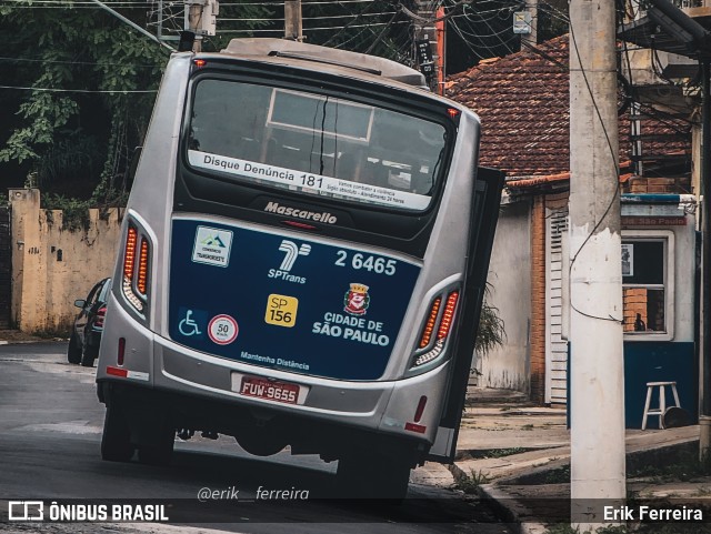 Transcooper > Norte Buss 2 6465 na cidade de São Paulo, São Paulo, Brasil, por Erik Ferreira. ID da foto: 11687596.
