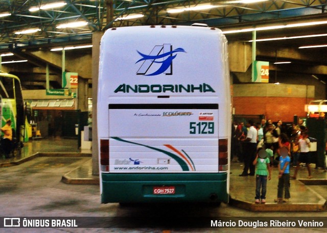 Empresa de Transportes Andorinha 5129 na cidade de São Paulo, São Paulo, Brasil, por Márcio Douglas Ribeiro Venino. ID da foto: 11692521.
