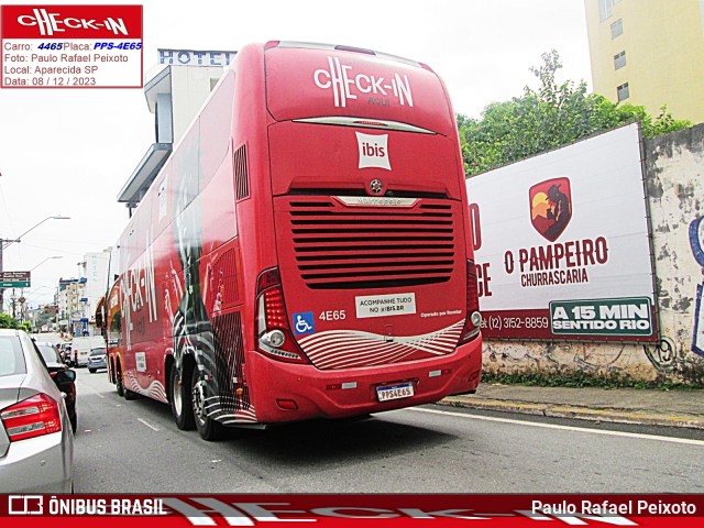 Ônibus Particulares 4465 na cidade de Aparecida, São Paulo, Brasil, por Paulo Rafael Peixoto. ID da foto: 11690417.
