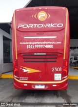 Auto Viação Porto Rico 2301 na cidade de Goiânia, Goiás, Brasil, por Vicente Barbosa. ID da foto: :id.