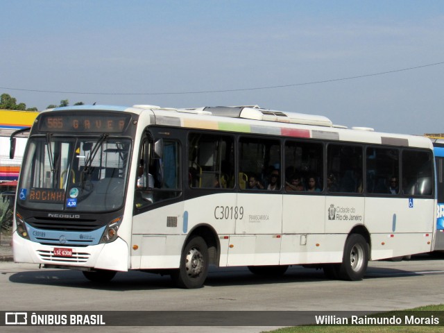 Transportes Futuro C30189 na cidade de Rio de Janeiro, Rio de Janeiro, Brasil, por Willian Raimundo Morais. ID da foto: 11696078.
