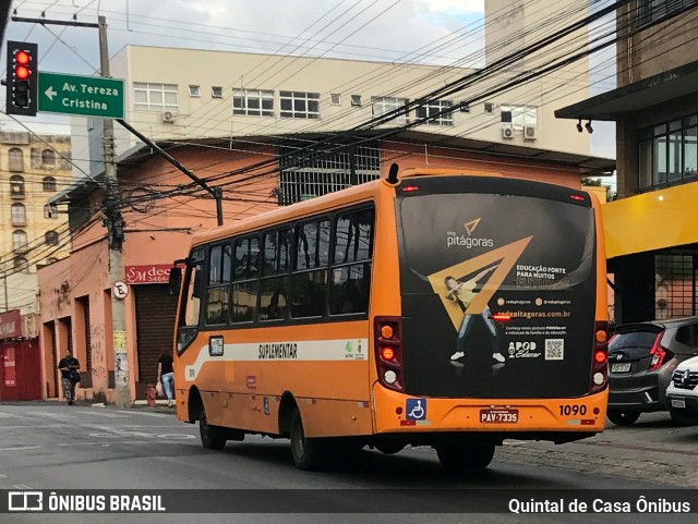 Transporte Suplementar de Belo Horizonte 1090 na cidade de Belo Horizonte, Minas Gerais, Brasil, por Quintal de Casa Ônibus. ID da foto: 11697780.