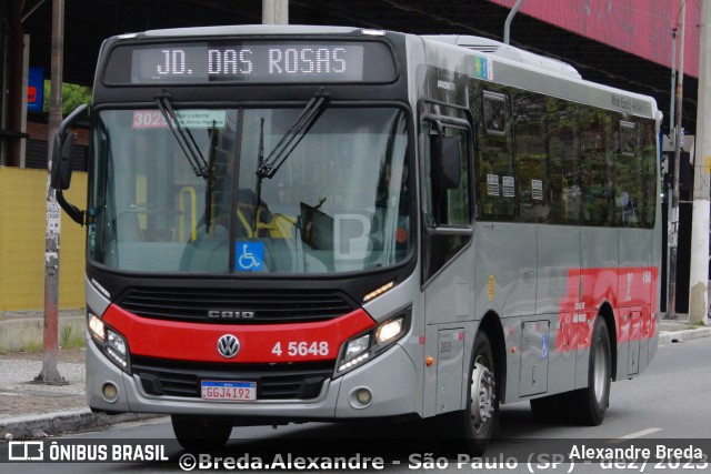 Allibus Transportes 4 5648 na cidade de São Paulo, São Paulo, Brasil, por Alexandre Breda. ID da foto: 11702754.