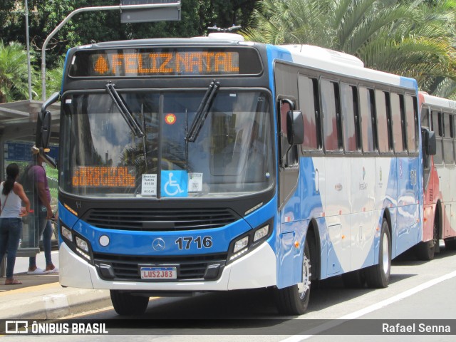 VB Transportes e Turismo 1716 na cidade de Campinas, São Paulo, Brasil, por Rafael Senna. ID da foto: 11701578.