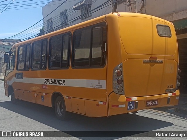 Transporte Suplementar de Belo Horizonte 838 na cidade de Belo Horizonte, Minas Gerais, Brasil, por Rafael Araújo. ID da foto: 11704857.