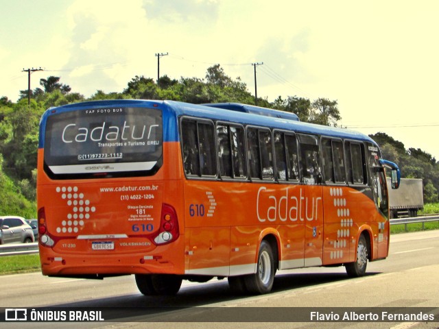 Cadatur Transportes e Turismo 610 na cidade de Araçariguama, São Paulo, Brasil, por Flavio Alberto Fernandes. ID da foto: 11705466.