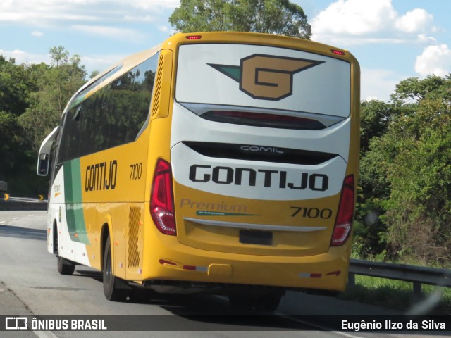 Empresa Gontijo de Transportes 7100 na cidade de Oliveira, Minas Gerais, Brasil, por Eugênio Ilzo da Silva. ID da foto: 11706336.