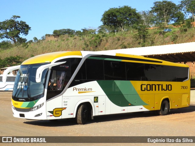 Empresa Gontijo de Transportes 7100 na cidade de Carmópolis de Minas, Minas Gerais, Brasil, por Eugênio Ilzo da Silva. ID da foto: 11706339.