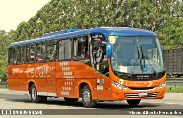Cadatur Transportes e Turismo 610 na cidade de Araçariguama, São Paulo, Brasil, por Flavio Alberto Fernandes. ID da foto: 11705455.