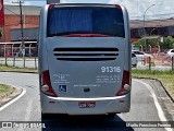 Empresa de Ônibus Pássaro Marron 91.316 na cidade de Caçapava, São Paulo, Brasil, por Murilo Francisco Ferreira. ID da foto: :id.