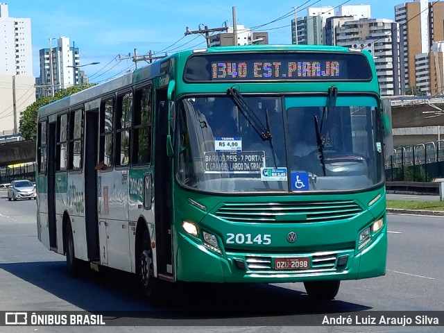 OT Trans - Ótima Salvador Transportes 20145 na cidade de Salvador, Bahia, Brasil, por André Luiz Araujo Silva. ID da foto: 11669076.