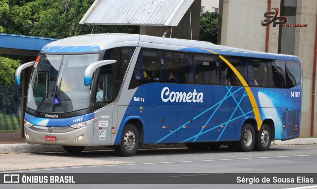Viação Cometa 14107 na cidade de Campinas, São Paulo, Brasil, por Sérgio de Sousa Elias. ID da foto: 11669257.
