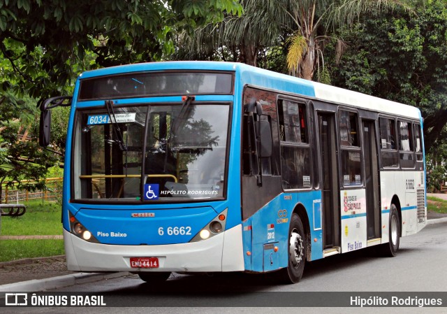 Transwolff Transportes e Turismo 6 6662 na cidade de São Paulo, São Paulo, Brasil, por Hipólito Rodrigues. ID da foto: 11714598.