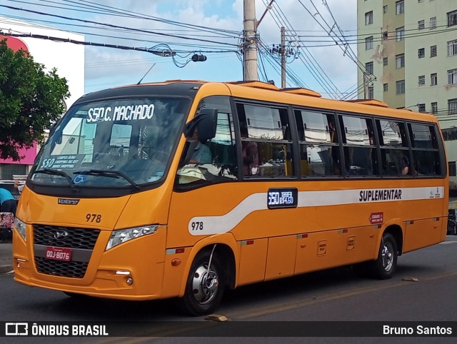 Transporte Suplementar de Belo Horizonte 978 na cidade de Belo Horizonte, Minas Gerais, Brasil, por Bruno Santos. ID da foto: 11712716.