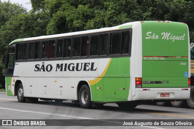 Viação São Miguel Santos Dumont 8300 na cidade de Barra do Piraí, Rio de Janeiro, Brasil, por José Augusto de Souza Oliveira. ID da foto: 11714863.