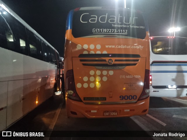 Cadatur Transportes e Turismo 9000 na cidade de Aparecida, São Paulo, Brasil, por Jonata Rodrigo. ID da foto: 11715178.