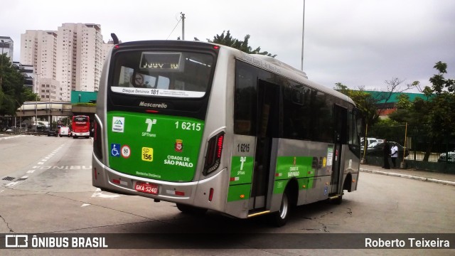 Transcooper > Norte Buss 1 6215 na cidade de São Paulo, São Paulo, Brasil, por Roberto Teixeira. ID da foto: 11716659.