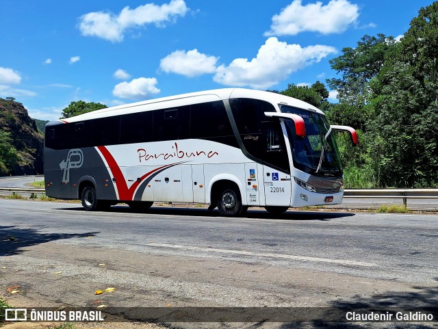 Paraibuna Transportes 22014 na cidade de Areal, Rio de Janeiro, Brasil, por Claudenir Galdino. ID da foto: 11718343.