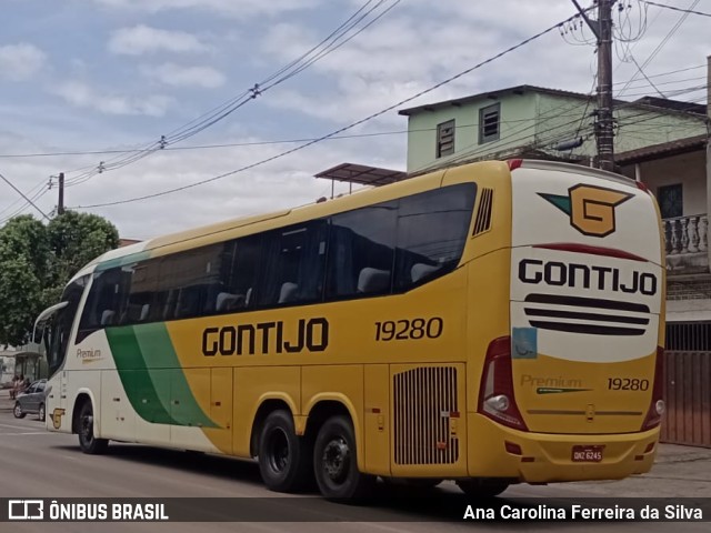 Empresa Gontijo de Transportes 19280 na cidade de Timóteo, Minas Gerais, Brasil, por Ana Carolina Ferreira da Silva. ID da foto: 11718092.