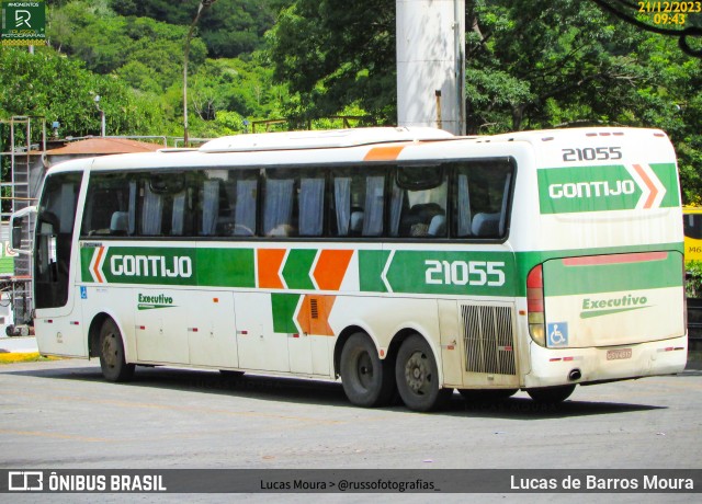 Empresa Gontijo de Transportes 21055 na cidade de Belo Horizonte, Minas Gerais, Brasil, por Lucas de Barros Moura. ID da foto: 11720636.