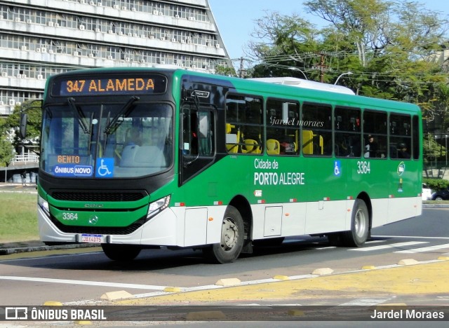 Sudeste Transportes Coletivos 3364 na cidade de Porto Alegre, Rio Grande do Sul, Brasil, por Jardel Moraes. ID da foto: 11722050.