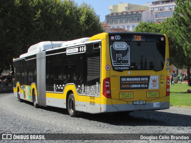 Companhia Carris de Ferro de Lisboa 4802 na cidade de Lisbon, Lisbon, Portugal, por Douglas Célio Brandao. ID da foto: 11727327.