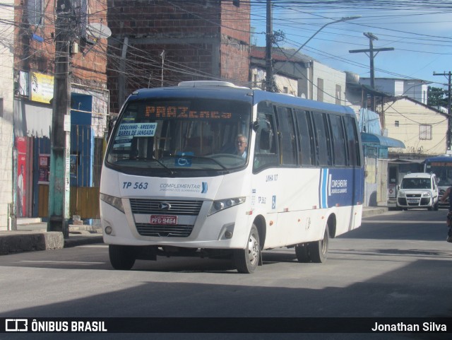 Transporte Complementar de Jaboatão dos Guararapes TP-563 na cidade de Jaboatão dos Guararapes, Pernambuco, Brasil, por Jonathan Silva. ID da foto: 11726589.