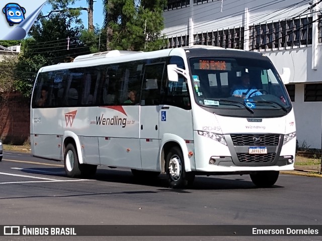 Wendling Transportes Coletivos 12045 na cidade de Novo Hamburgo, Rio Grande do Sul, Brasil, por Emerson Dorneles. ID da foto: 11726574.