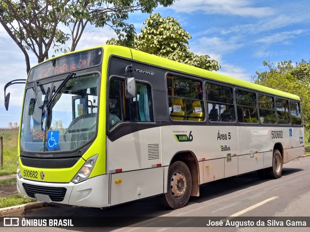 BsBus Mobilidade 500682 na cidade de Taguatinga, Distrito Federal, Brasil, por José Augusto da Silva Gama. ID da foto: 11730539.