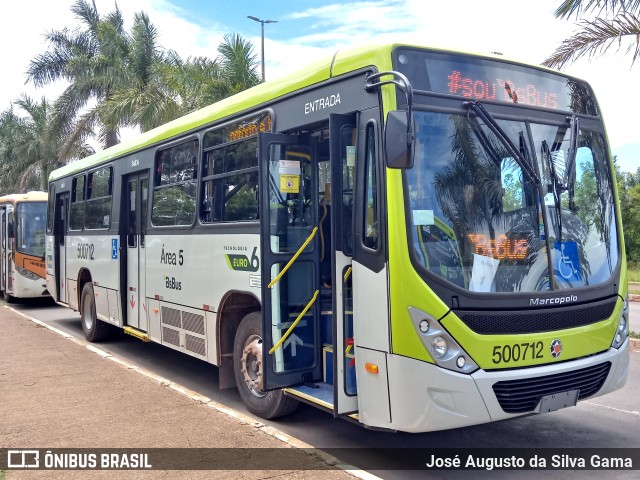 BsBus Mobilidade 500712 na cidade de Taguatinga, Distrito Federal, Brasil, por José Augusto da Silva Gama. ID da foto: 11730677.