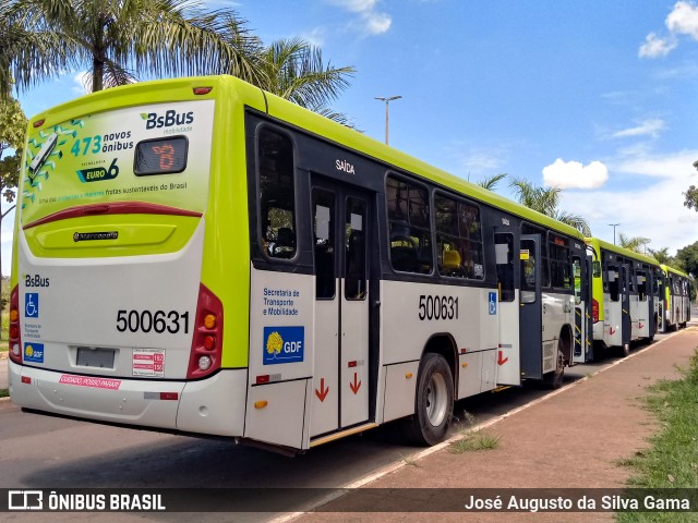 BsBus Mobilidade 500631 na cidade de Taguatinga, Distrito Federal, Brasil, por José Augusto da Silva Gama. ID da foto: 11733843.