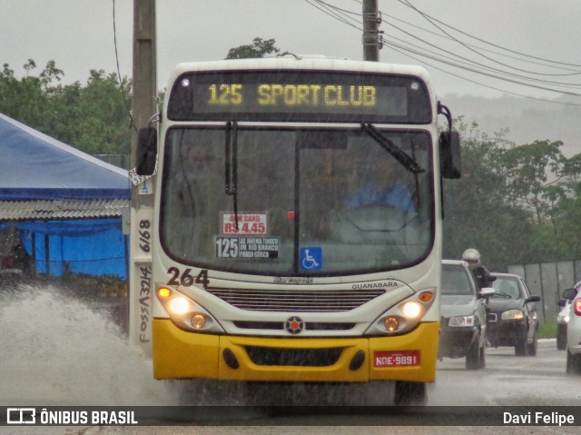 Transportes Guanabara 264 na cidade de Extremoz, Rio Grande do Norte, Brasil, por Davi Felipe. ID da foto: 11735212.