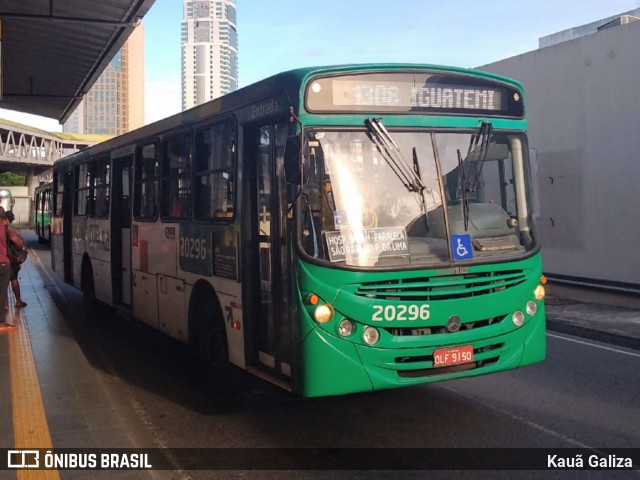 OT Trans - Ótima Salvador Transportes 20296 na cidade de Salvador, Bahia, Brasil, por Kauã Galiza. ID da foto: 11735400.