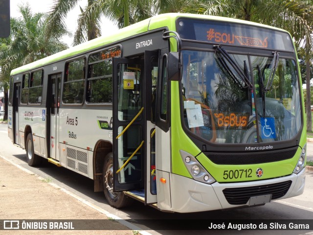 BsBus Mobilidade 500712 na cidade de Taguatinga, Distrito Federal, Brasil, por José Augusto da Silva Gama. ID da foto: 11737081.