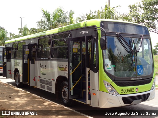 BsBus Mobilidade 500682 na cidade de Taguatinga, Distrito Federal, Brasil, por José Augusto da Silva Gama. ID da foto: 11737025.