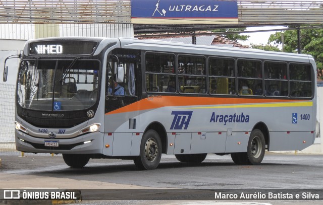 TUA - Transportes Urbanos Araçatuba 1400 na cidade de Araçatuba, São Paulo, Brasil, por Marco Aurélio Batista e Silva. ID da foto: 11737511.