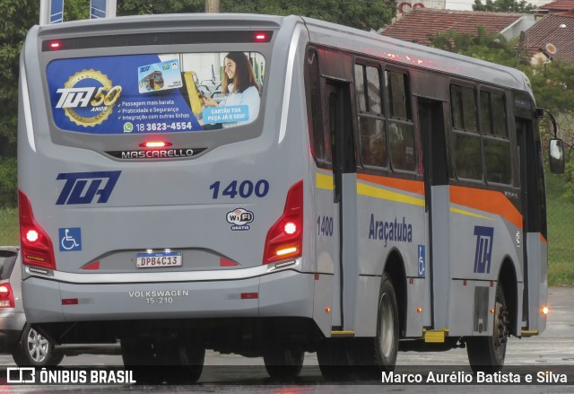 TUA - Transportes Urbanos Araçatuba 1400 na cidade de Araçatuba, São Paulo, Brasil, por Marco Aurélio Batista e Silva. ID da foto: 11737512.
