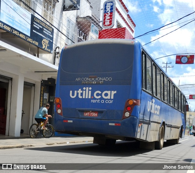 Utili Car Turismo e Fretamento 7354 na cidade de Valença, Rio de Janeiro, Brasil, por Jhone Santos. ID da foto: 11670797.