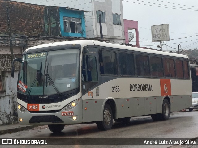 Borborema Imperial Transportes 2188 na cidade de Escada, Pernambuco, Brasil, por André Luiz Araujo Silva. ID da foto: 11672884.