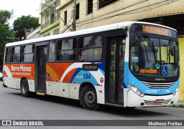 Colitur Transportes Rodoviários 134 na cidade de Barra Mansa, Rio de Janeiro, Brasil, por Matheus Freitas. ID da foto: 11672173.