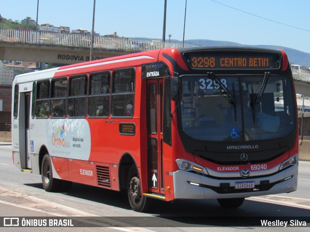 Viação Santa Edwiges 69240 na cidade de Belo Horizonte, Minas Gerais, Brasil, por Weslley Silva. ID da foto: 11671402.