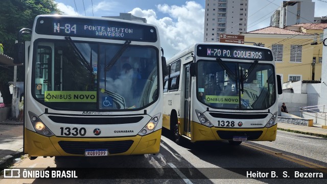 Transportes Guanabara 1330 na cidade de Natal, Rio Grande do Norte, Brasil, por Heitor B.  S.  Bezerra. ID da foto: 11742674.