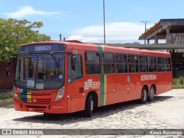 Borborema Imperial Transportes 319 na cidade de Recife, Pernambuco, Brasil, por Kawã Busologo. ID da foto: 11740455.