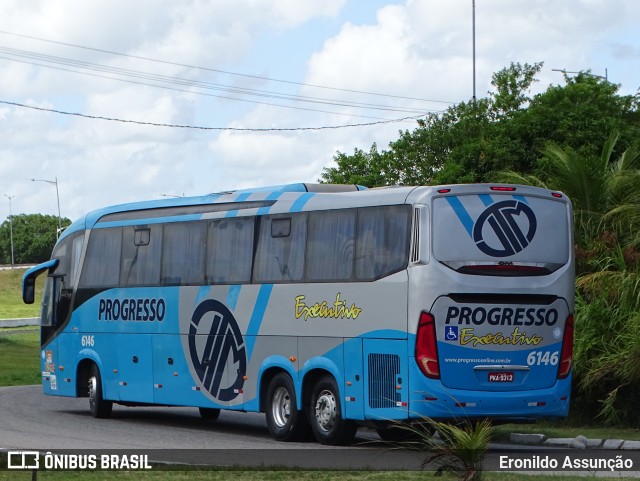Auto Viação Progresso 6146 na cidade de Recife, Pernambuco, Brasil, por Eronildo Assunção. ID da foto: 11741243.