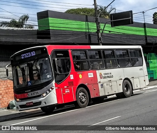 Allibus Transportes 4 5725 na cidade de São Paulo, São Paulo, Brasil, por Gilberto Mendes dos Santos. ID da foto: 11743515.