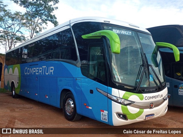 ComperTur Transportes Turísticos 12210 na cidade de Cachoeira Paulista, São Paulo, Brasil, por Caio César de Freitas Lopes. ID da foto: 11675191.