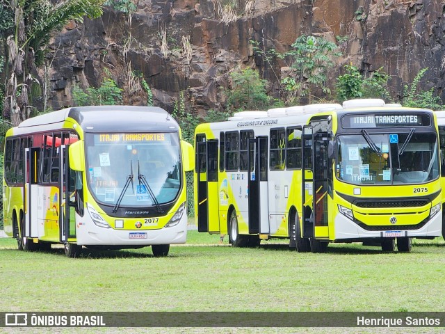 Itajaí Transportes Coletivos 2077 na cidade de Campinas, São Paulo, Brasil, por Henrique Santos. ID da foto: 11679914.