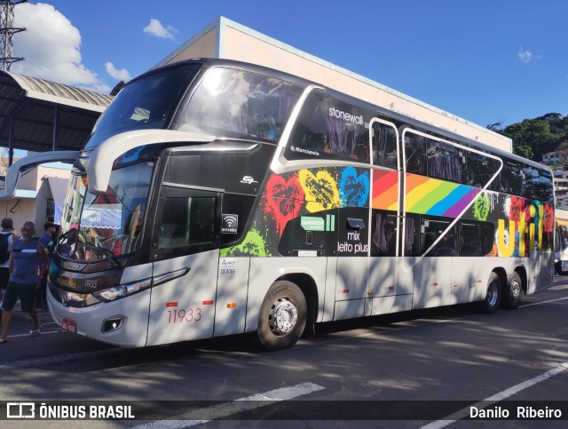 UTIL - União Transporte Interestadual de Luxo 11933 na cidade de Barra do Piraí, Rio de Janeiro, Brasil, por Danilo  Ribeiro. ID da foto: 11680823.