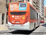 Redbus Urbano LXWP73 na cidade de Santiago, Santiago, Metropolitana de Santiago, Chile, por Benjamín Tomás Lazo Acuña. ID da foto: :id.